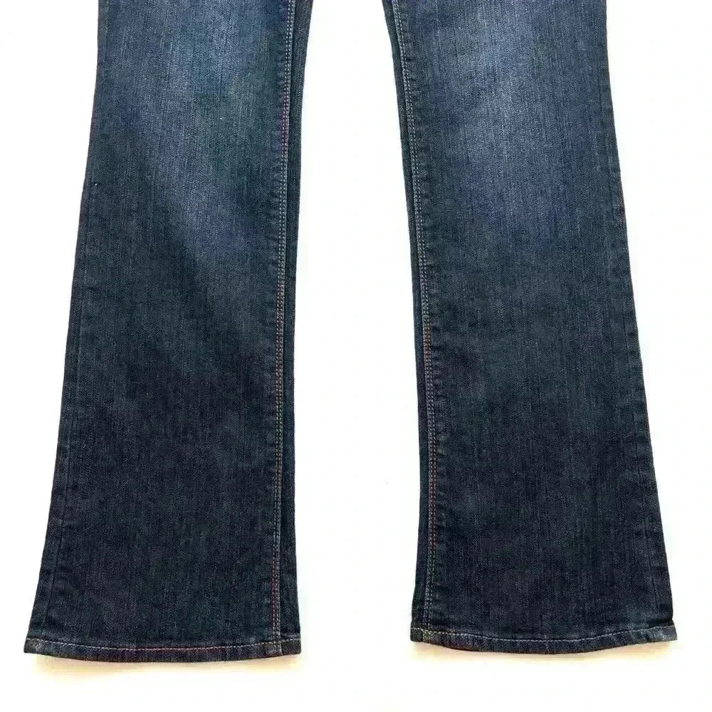 DKNY Dark Blue Flare & Wide Leg Jeans - Picture 6 of 13